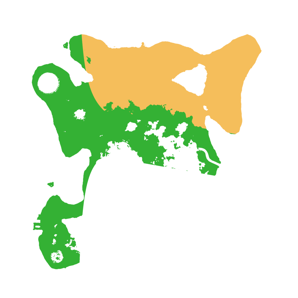 Biome Rust Map: Procedural Map, Size: 2500, Seed: 5332