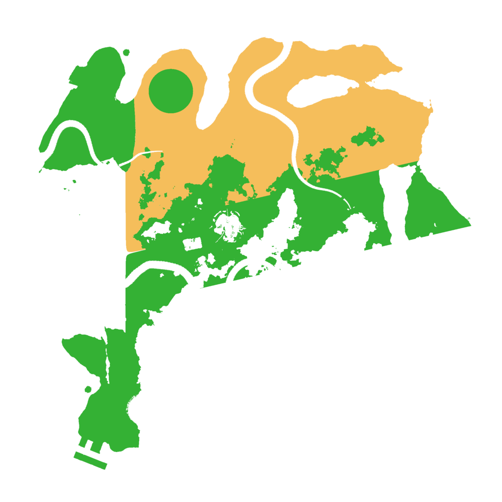Biome Rust Map: Procedural Map, Size: 3000, Seed: 61987