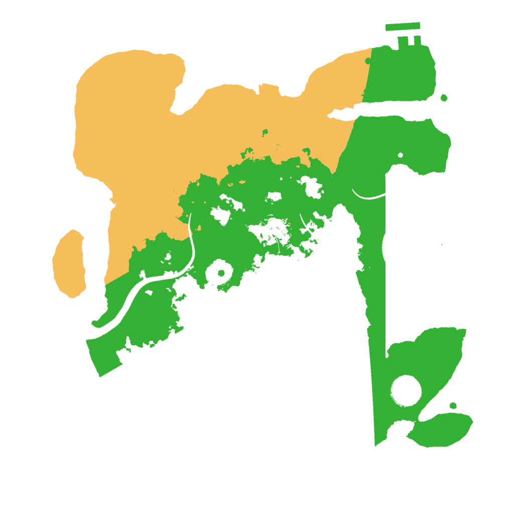Biome Rust Map: Procedural Map, Size: 3000, Seed: 895291122