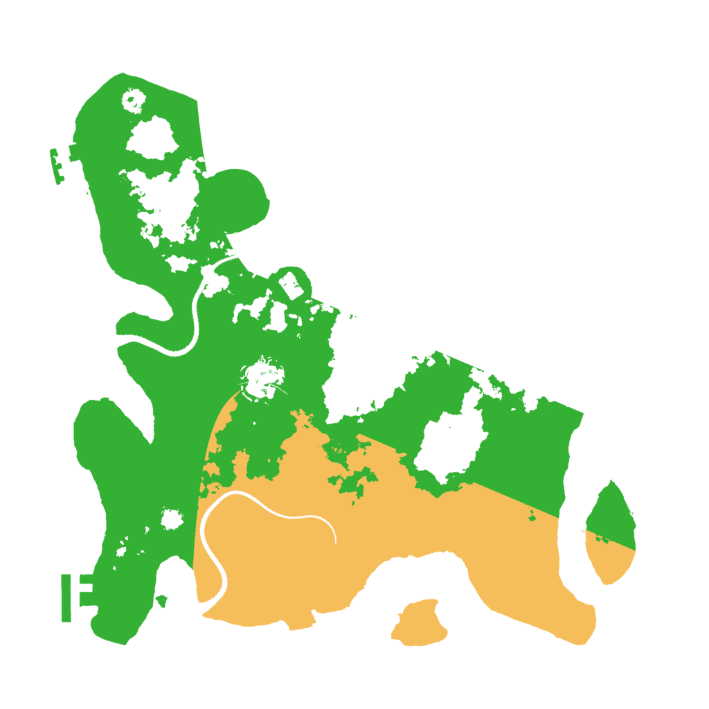 Biome Rust Map: Procedural Map, Size: 3000, Seed: 28131