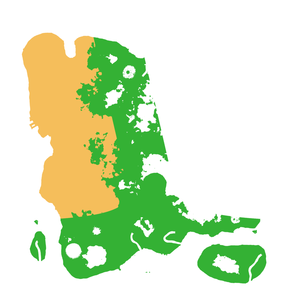 Biome Rust Map: Procedural Map, Size: 3500, Seed: 772373294