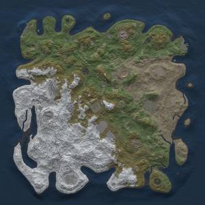 Thumbnail Rust Map: Procedural Map, Size: 4500, Seed: 189, 20 Monuments