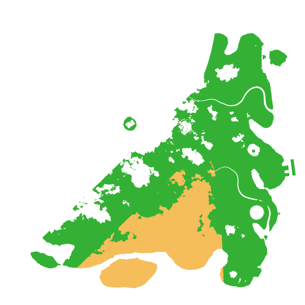 Biome Rust Map: Procedural Map, Size: 3800, Seed: 254949369