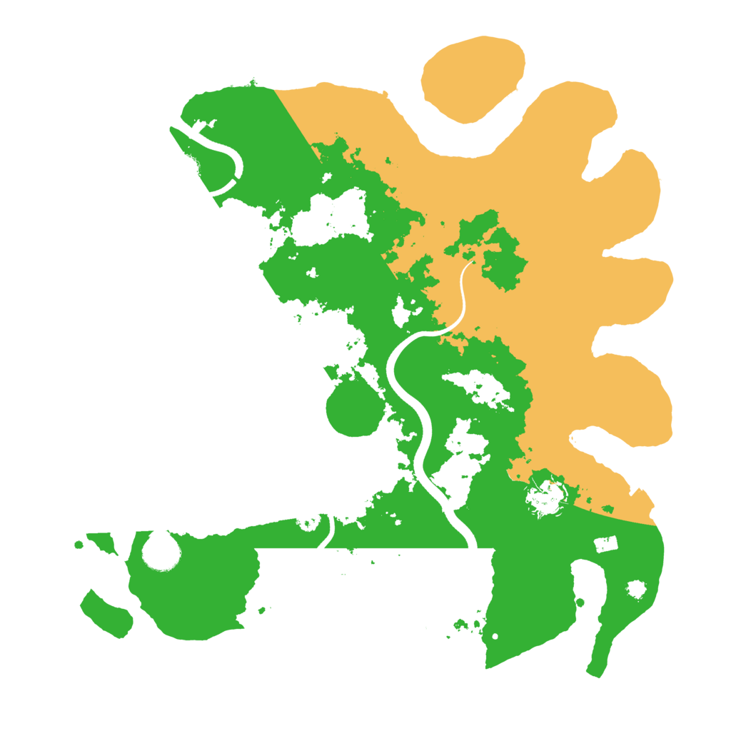 Biome Rust Map: Procedural Map, Size: 3500, Seed: 1049239290
