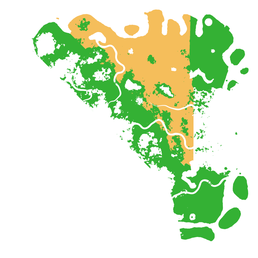 Biome Rust Map: Procedural Map, Size: 6000, Seed: 54001002