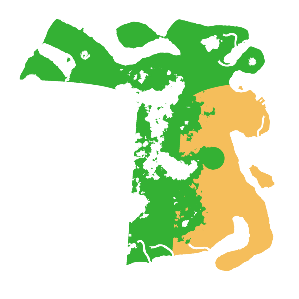 Biome Rust Map: Procedural Map, Size: 3500, Seed: 1219252