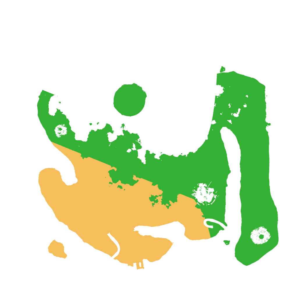 Biome Rust Map: Procedural Map, Size: 2500, Seed: 385940