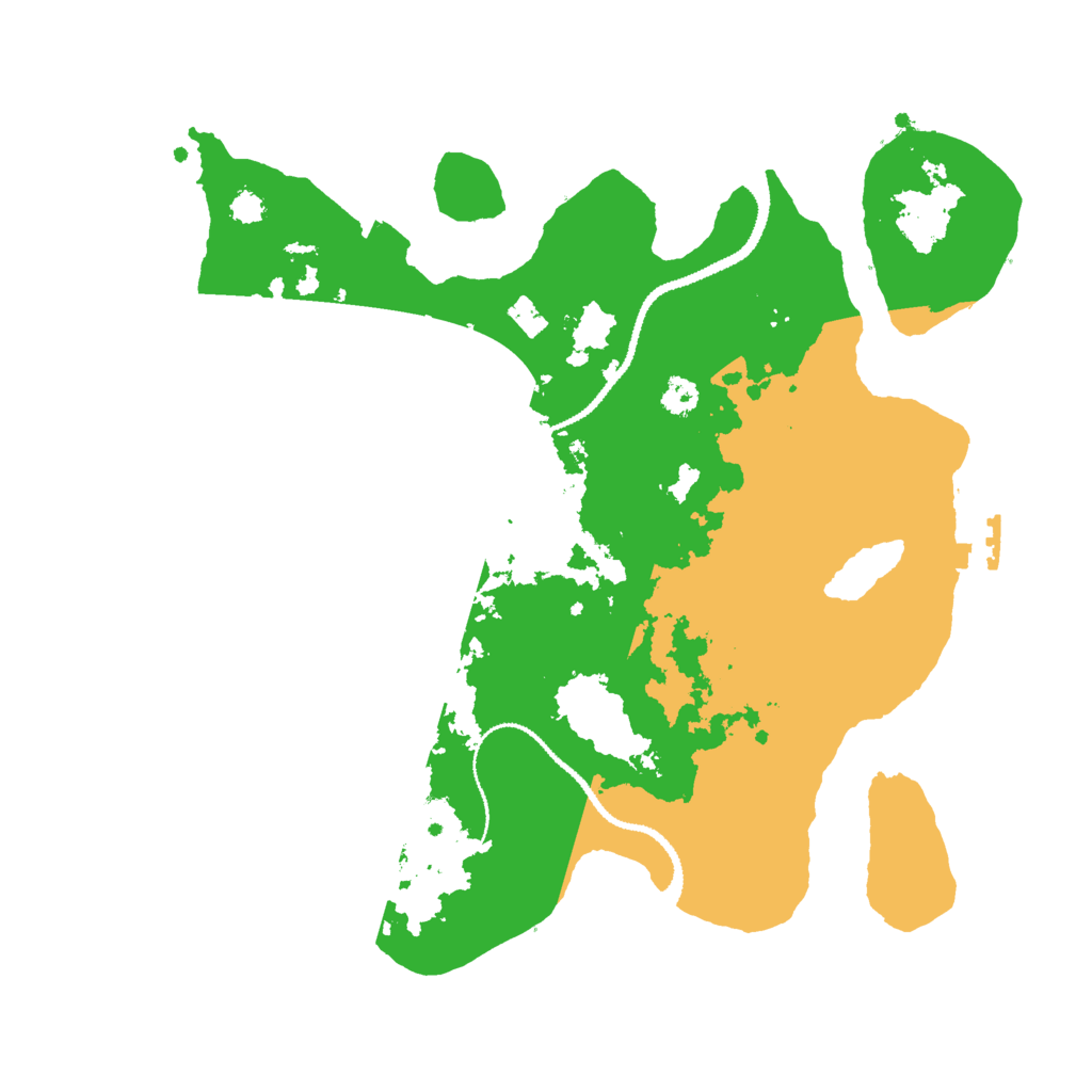 Biome Rust Map: Procedural Map, Size: 3000, Seed: 79443259