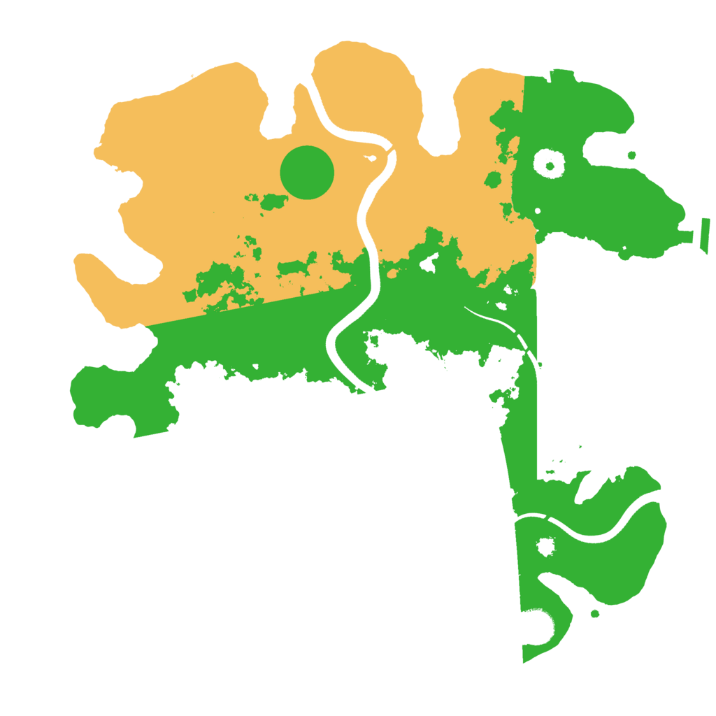 Biome Rust Map: Procedural Map, Size: 3500, Seed: 32526347