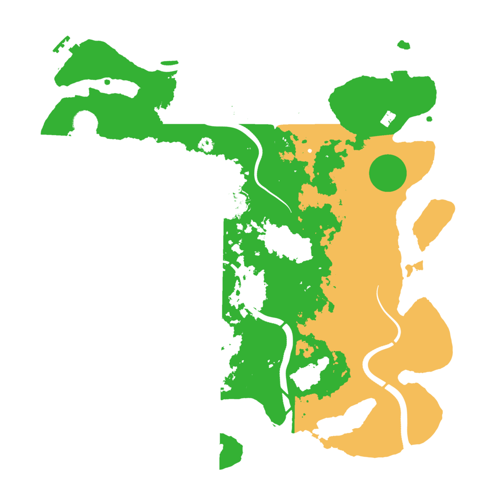 Biome Rust Map: Procedural Map, Size: 3500, Seed: 52177689