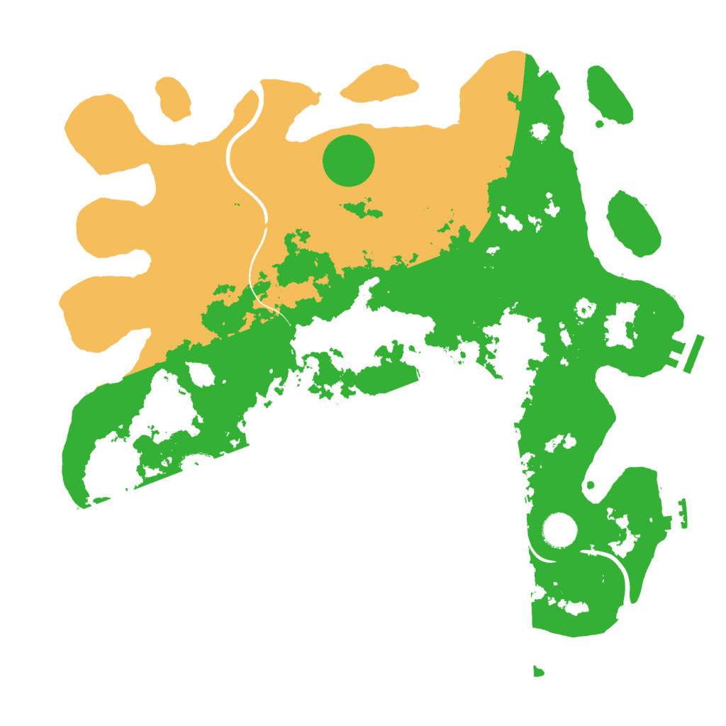 Biome Rust Map: Procedural Map, Size: 3700, Seed: 1093131635