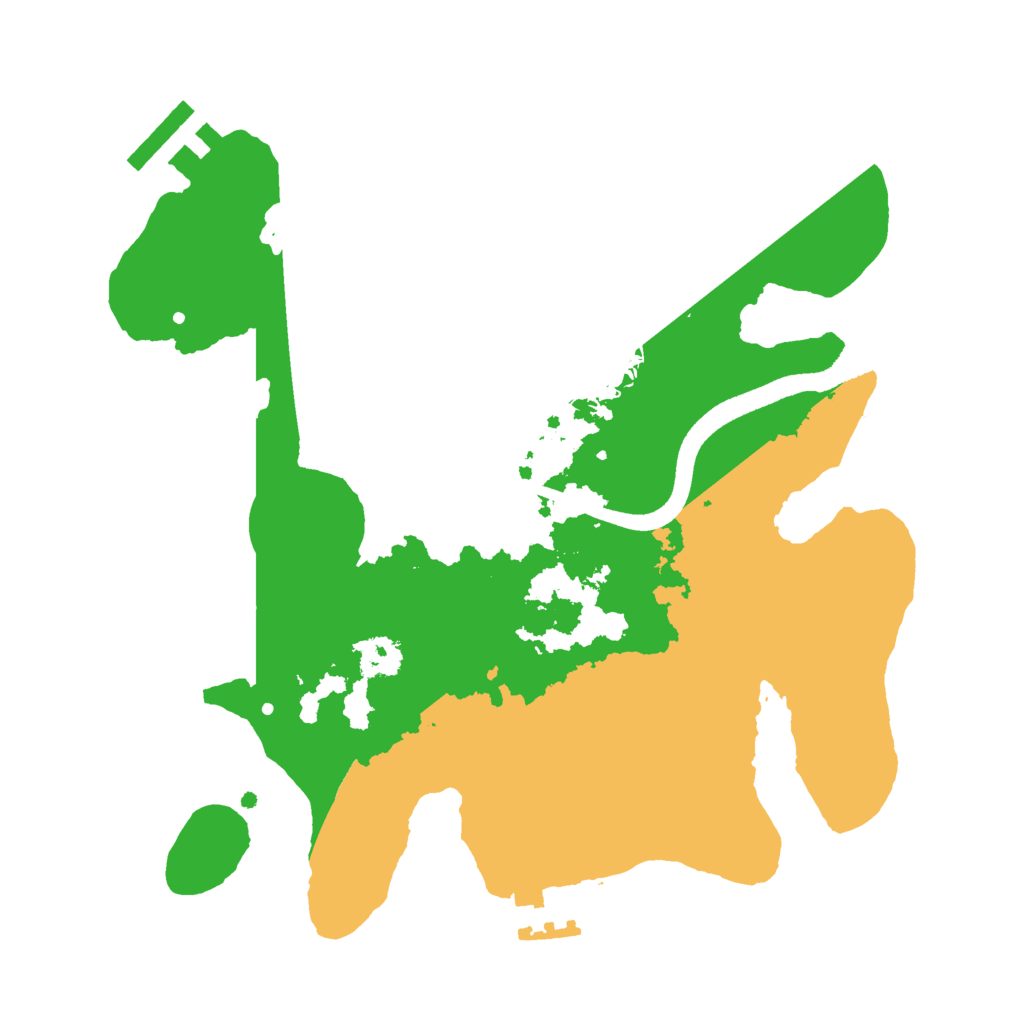 Biome Rust Map: Procedural Map, Size: 2500, Seed: 4966732