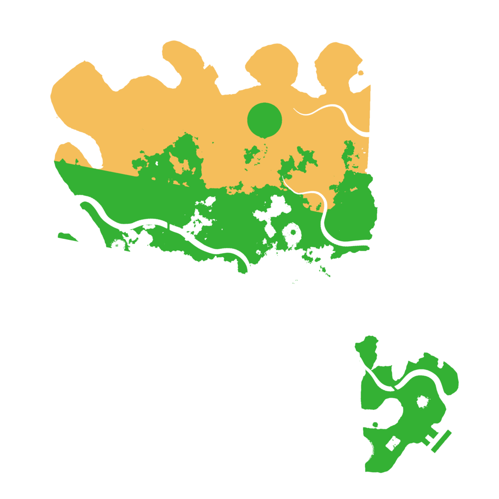 Biome Rust Map: Procedural Map, Size: 3800, Seed: 235645