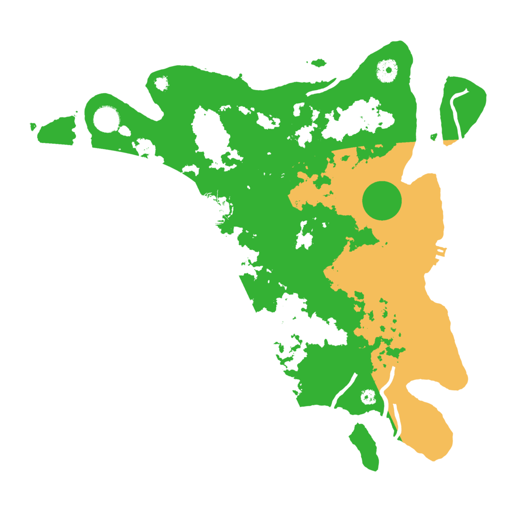 Biome Rust Map: Procedural Map, Size: 3500, Seed: 1553615322