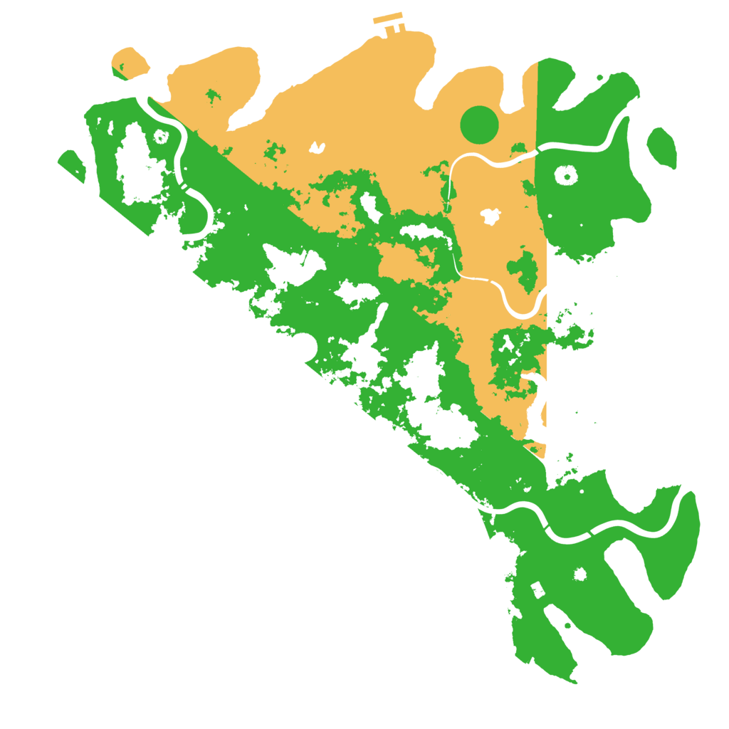 Biome Rust Map: Procedural Map, Size: 5000, Seed: 51802