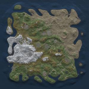 Thumbnail Rust Map: Procedural Map, Size: 4500, Seed: 266152518, 20 Monuments