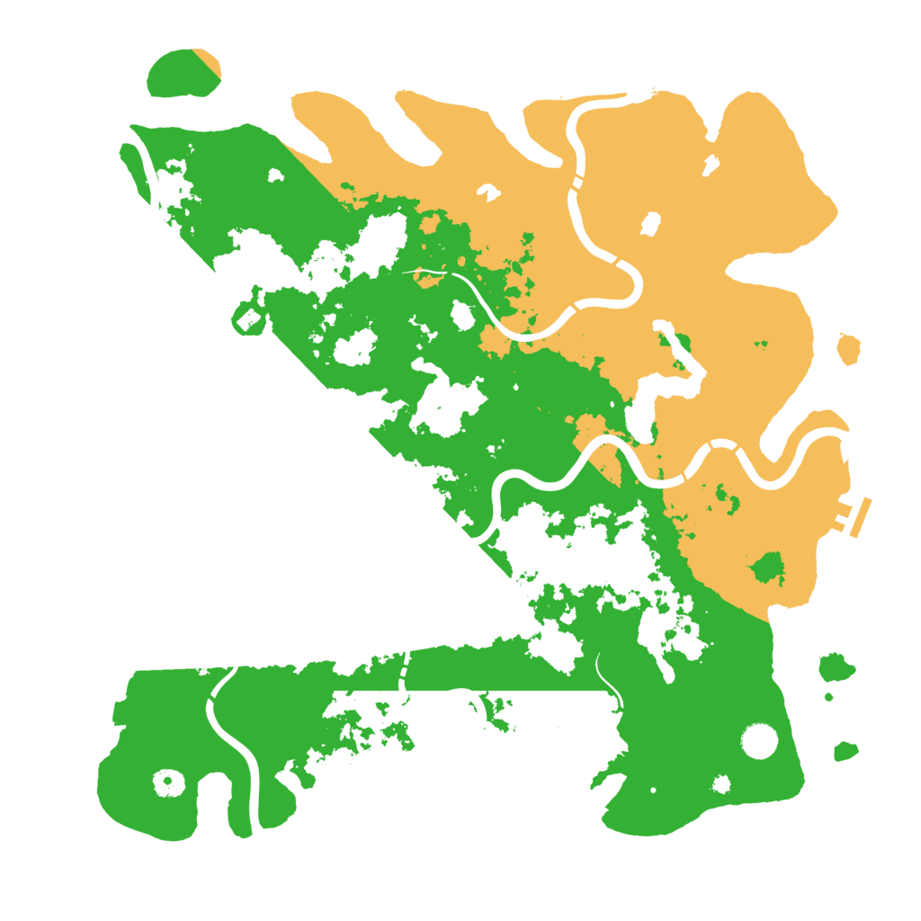 Biome Rust Map: Procedural Map, Size: 4500, Seed: 266152518