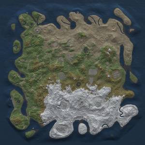 Thumbnail Rust Map: Procedural Map, Size: 4500, Seed: 1488584917, 20 Monuments