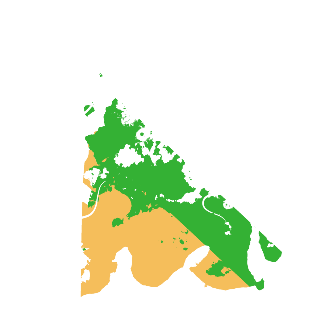 Biome Rust Map: Procedural Map, Size: 3500, Seed: 45356728
