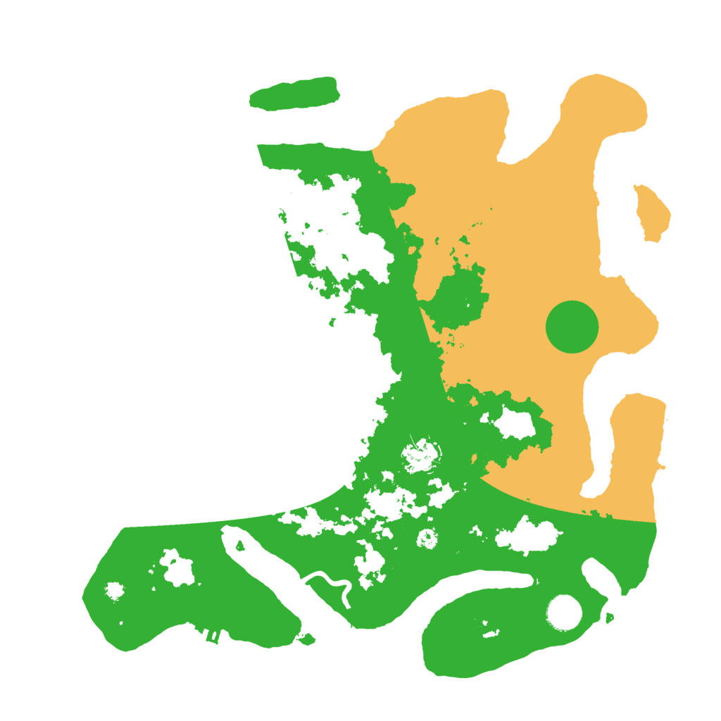 Biome Rust Map: Procedural Map, Size: 3600, Seed: 1562749570