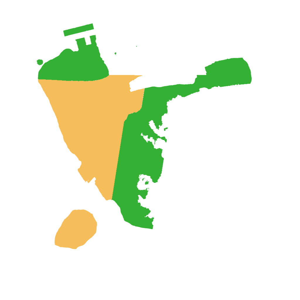 Biome Rust Map: Procedural Map, Size: 2000, Seed: 151