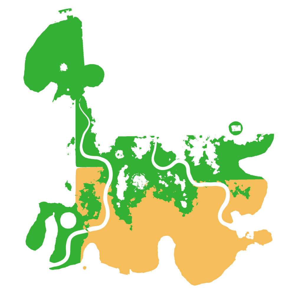Biome Rust Map: Procedural Map, Size: 3500, Seed: 109240255