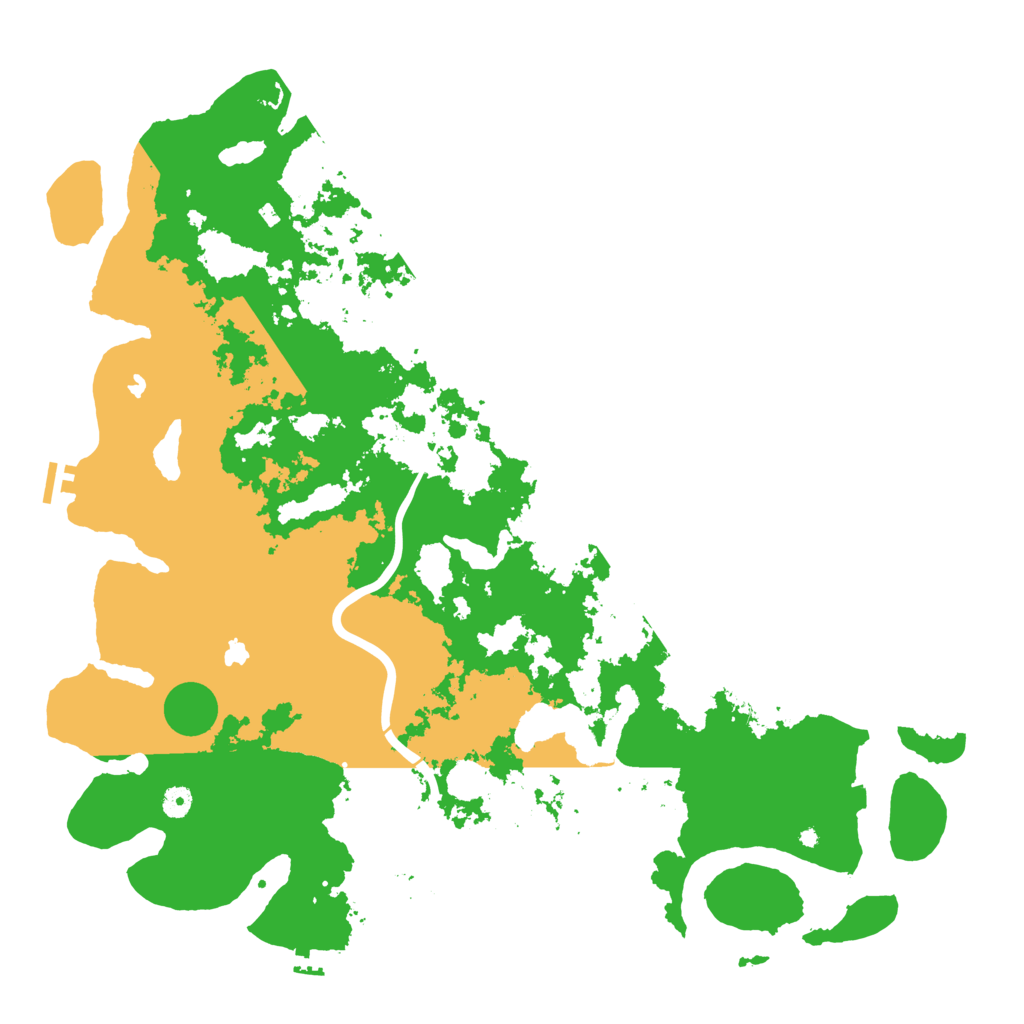 Biome Rust Map: Procedural Map, Size: 5000, Seed: 39453