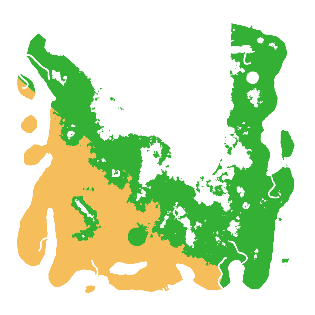 Biome Rust Map: Procedural Map, Size: 4500, Seed: 2345678