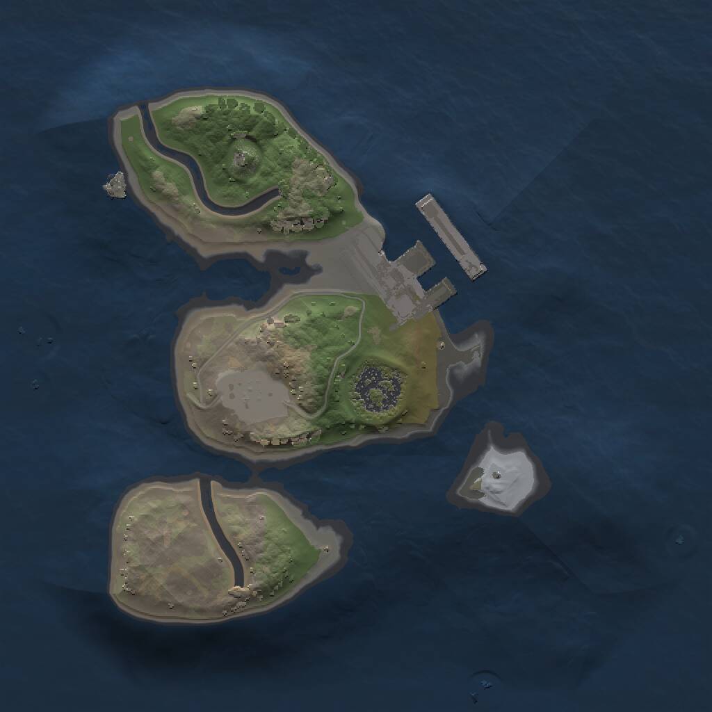 Rust Map: Procedural Map, Size: 1500, Seed: 1699048605, 2 Monuments