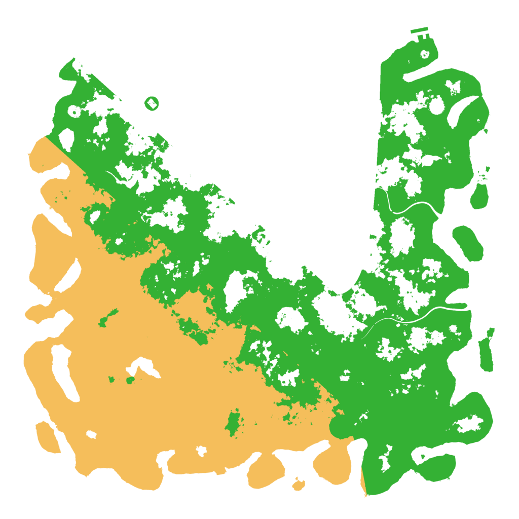 Biome Rust Map: Procedural Map, Size: 6000, Seed: 5463481