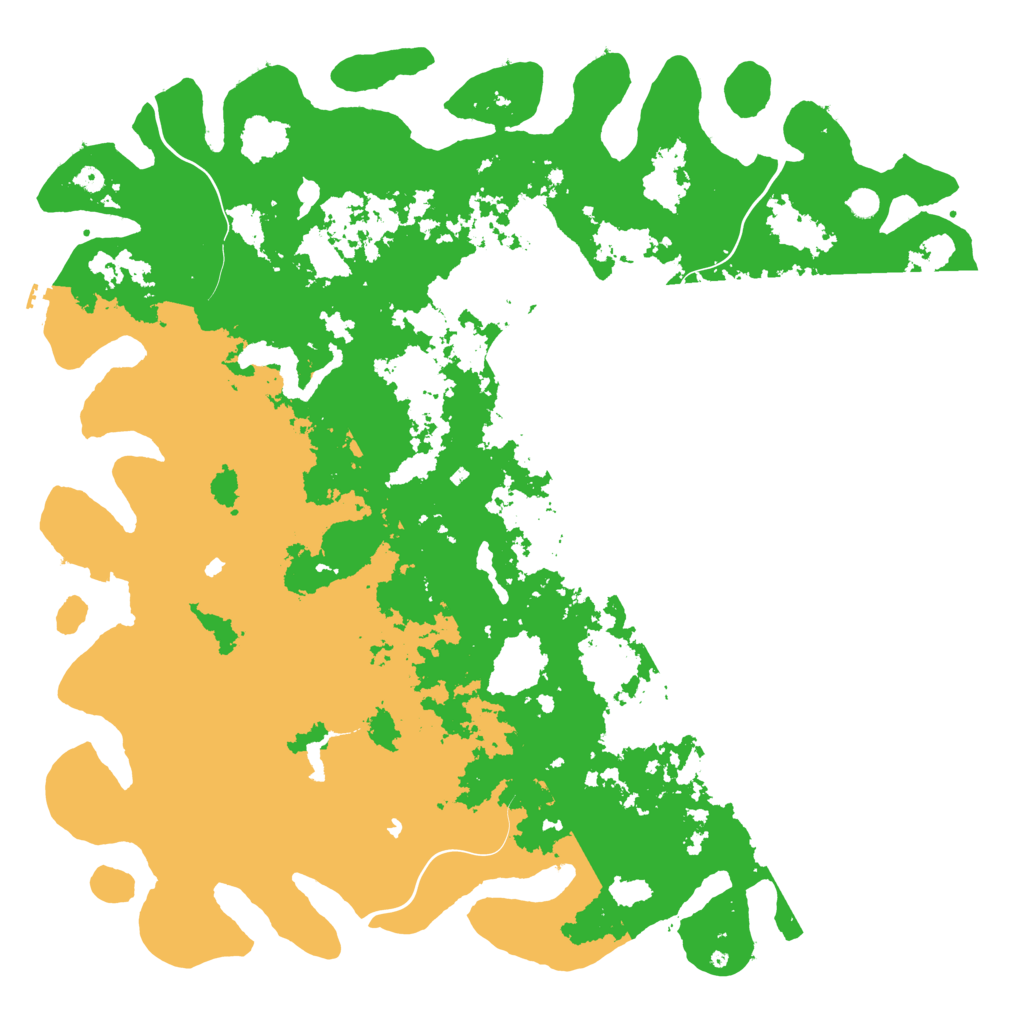 Biome Rust Map: Procedural Map, Size: 6000, Seed: 7309999