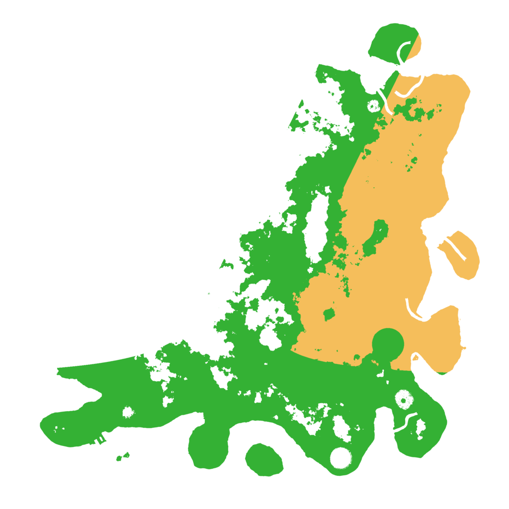 Biome Rust Map: Procedural Map, Size: 4200, Seed: 54882
