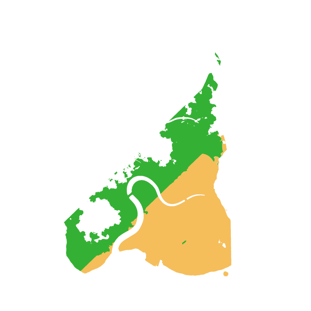 Biome Rust Map: Procedural Map, Size: 2500, Seed: 2085345222