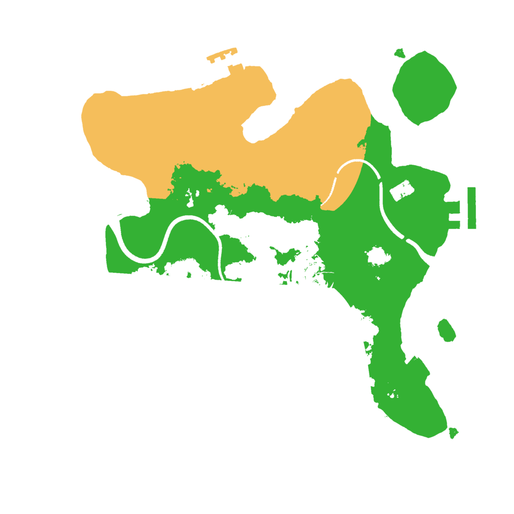 Biome Rust Map: Procedural Map, Size: 2500, Seed: 1231234