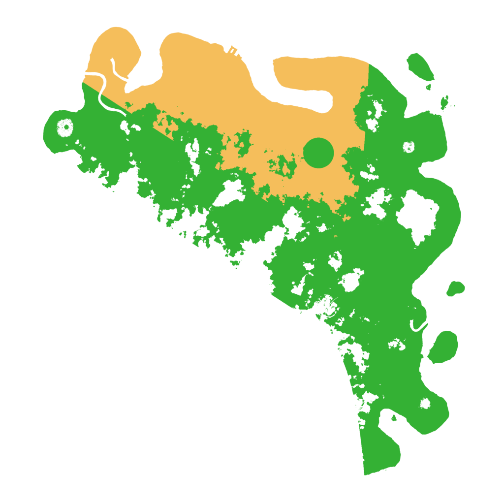 Biome Rust Map: Procedural Map, Size: 4350, Seed: 1456