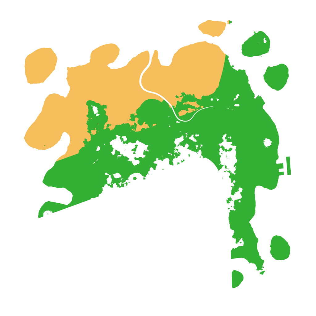 Biome Rust Map: Procedural Map, Size: 3500, Seed: 1516219976