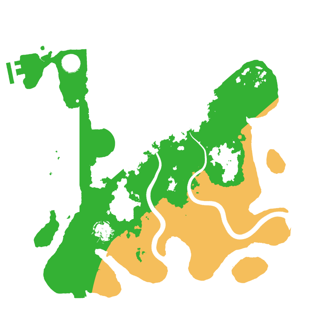 Biome Rust Map: Procedural Map, Size: 3000, Seed: 49059120