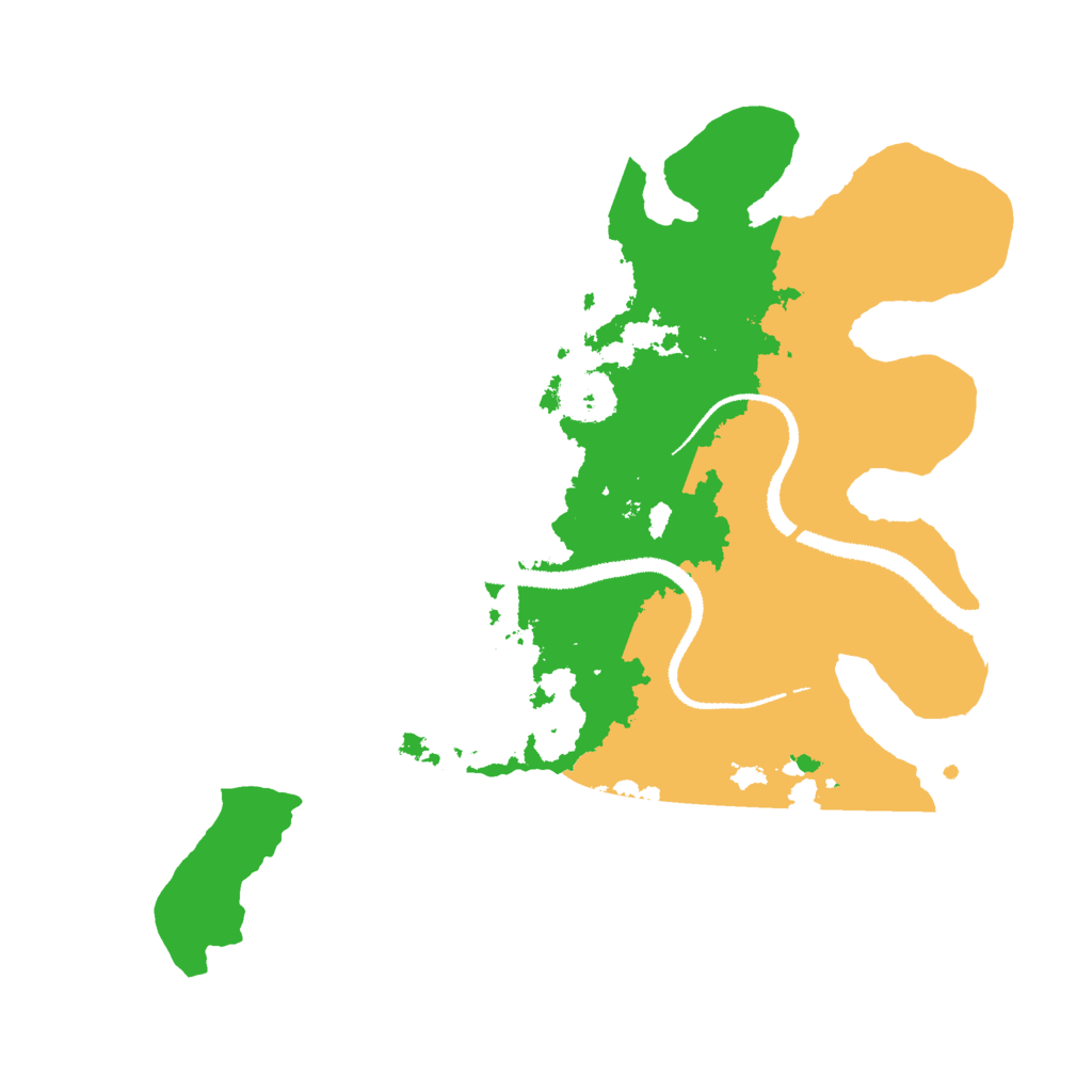 Biome Rust Map: Procedural Map, Size: 3000, Seed: 58222