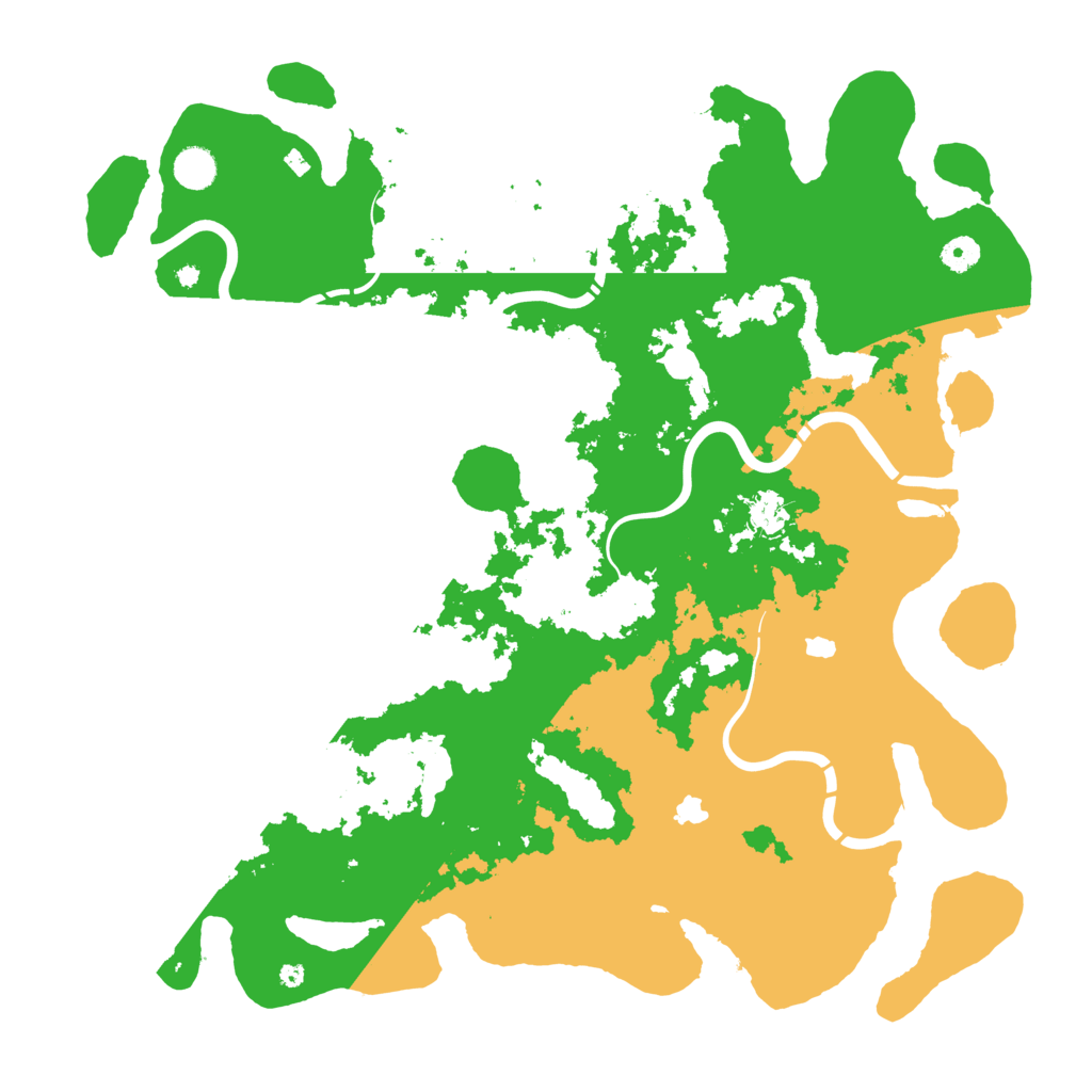 Biome Rust Map: Procedural Map, Size: 4500, Seed: 3116