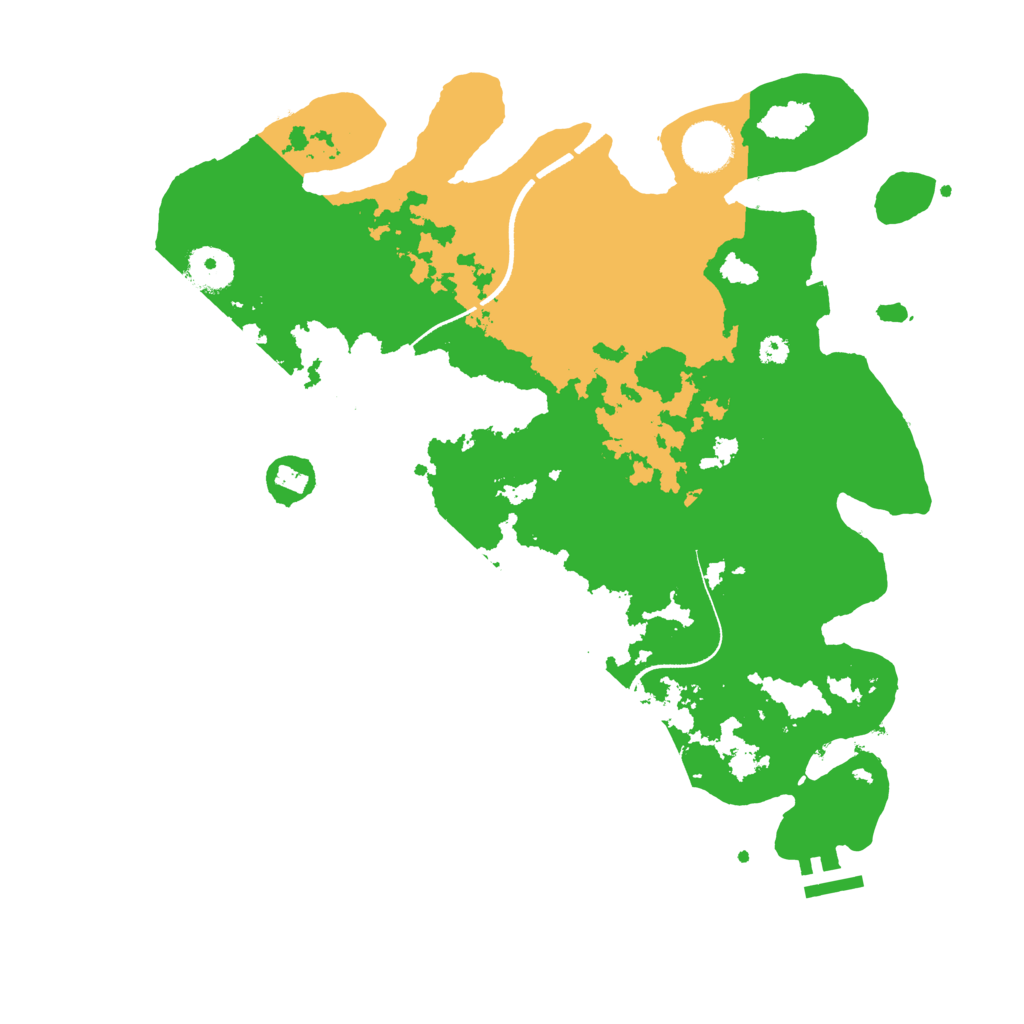 Biome Rust Map: Procedural Map, Size: 3500, Seed: 11312