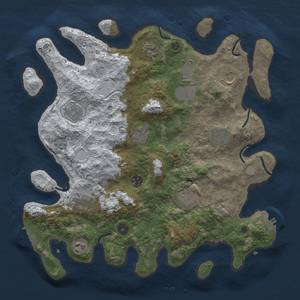 Thumbnail Rust Map: Procedural Map, Size: 3850, Seed: 1386881583, 20 Monuments