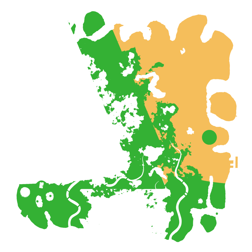 Biome Rust Map: Procedural Map, Size: 4500, Seed: 1494792917