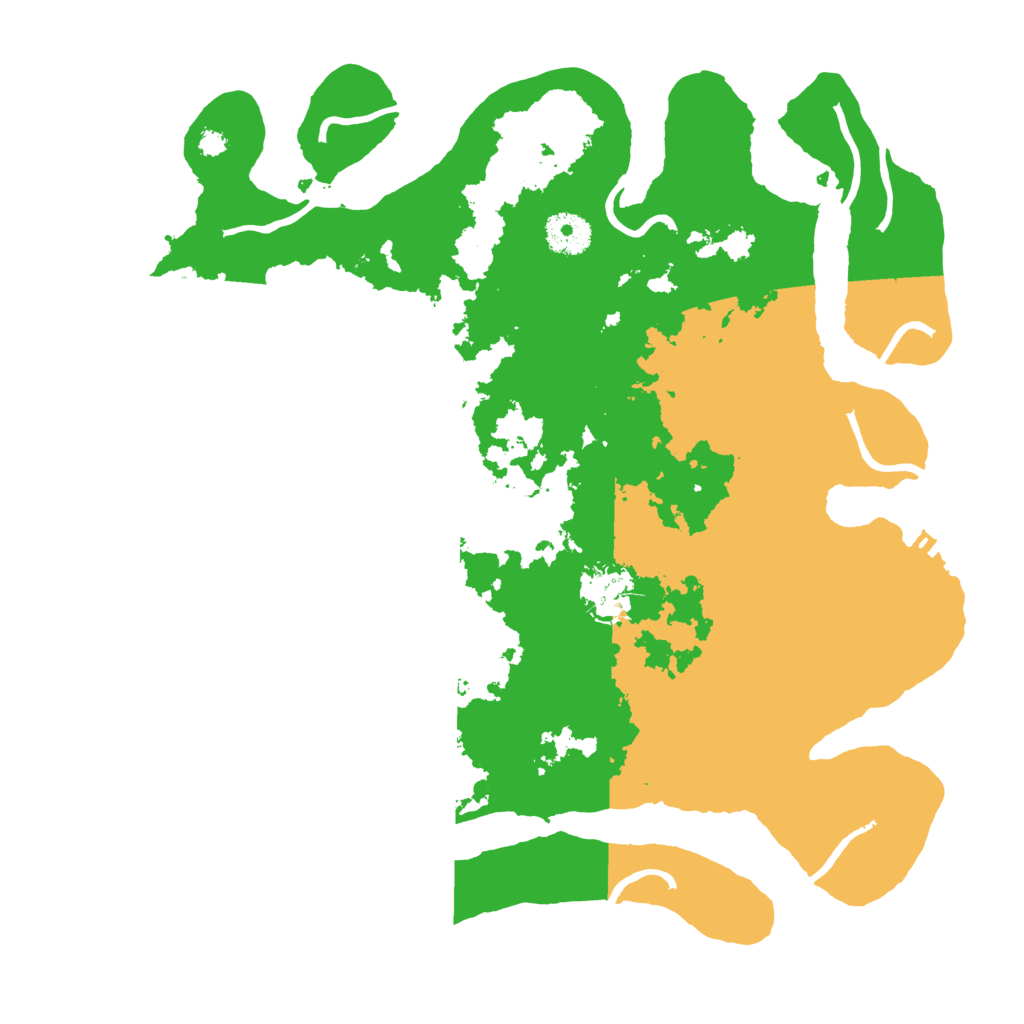 Biome Rust Map: Procedural Map, Size: 3500, Seed: 15523417