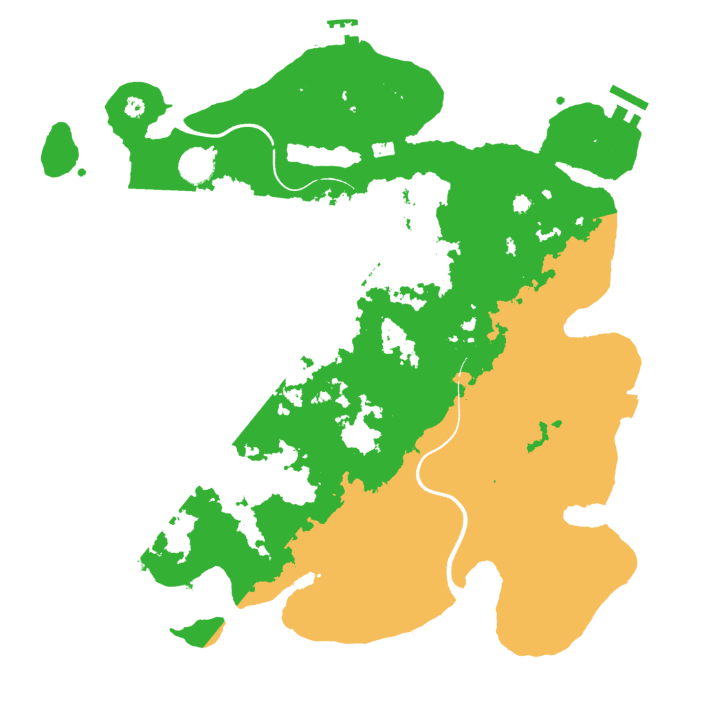 Biome Rust Map: Procedural Map, Size: 3500, Seed: 719706743