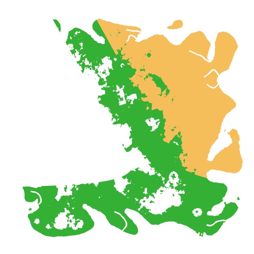 Biome Rust Map: Procedural Map, Size: 4250, Seed: 43993