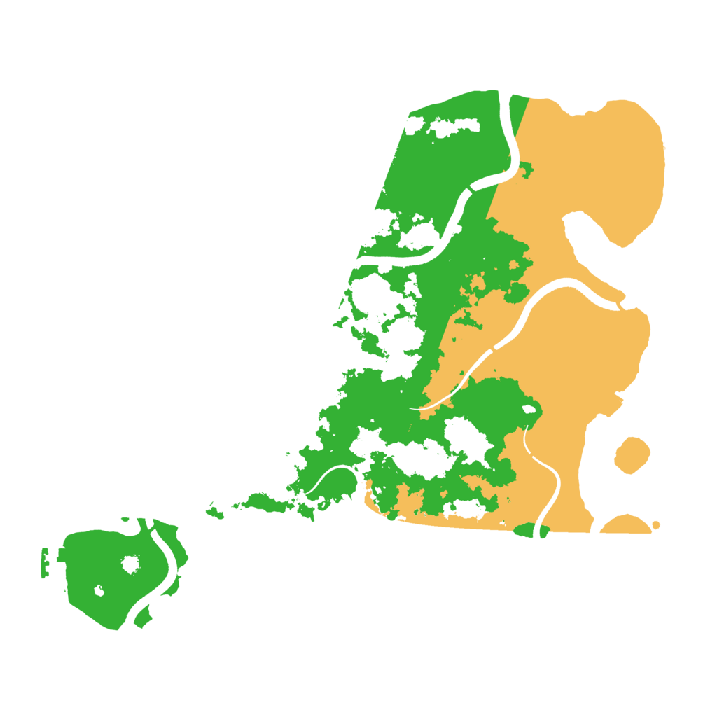 Biome Rust Map: Procedural Map, Size: 3600, Seed: 12