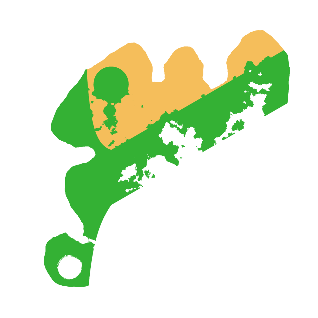 Biome Rust Map: Barren, Size: 2400, Seed: 9