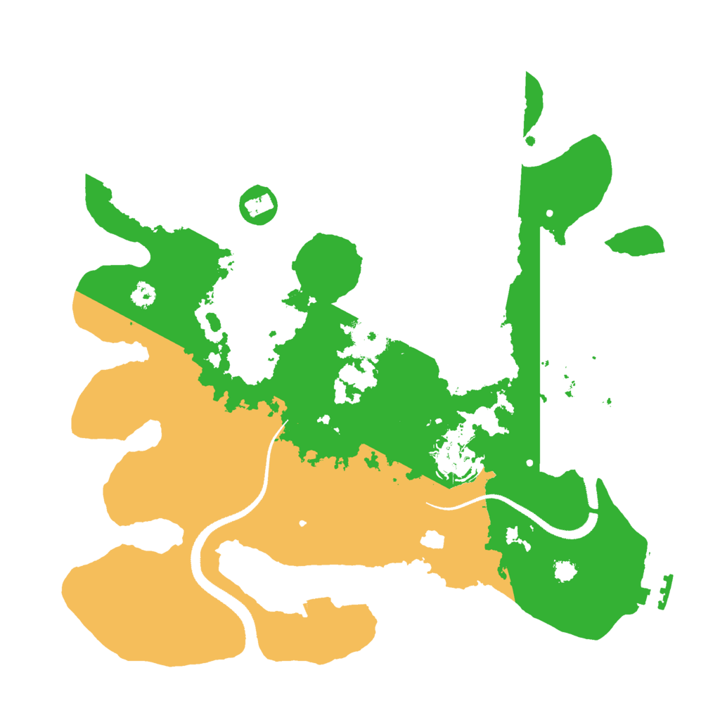 Biome Rust Map: Procedural Map, Size: 3000, Seed: 510437622