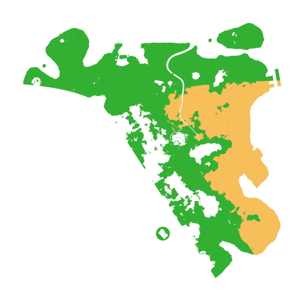 Biome Rust Map: Procedural Map, Size: 3500, Seed: 826355