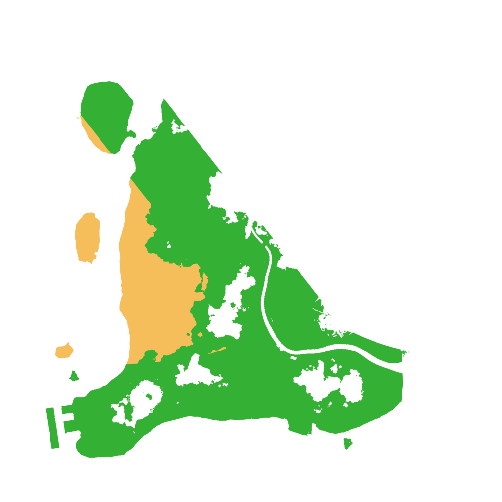 Biome Rust Map: Procedural Map, Size: 2500, Seed: 64738